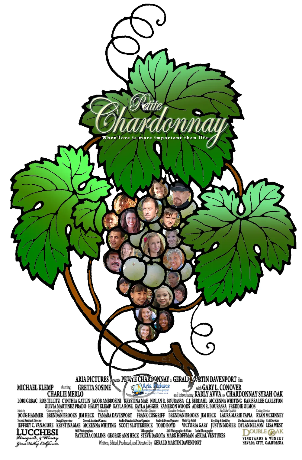 Cast inside grapes poster Petite Chardonnay (2012)