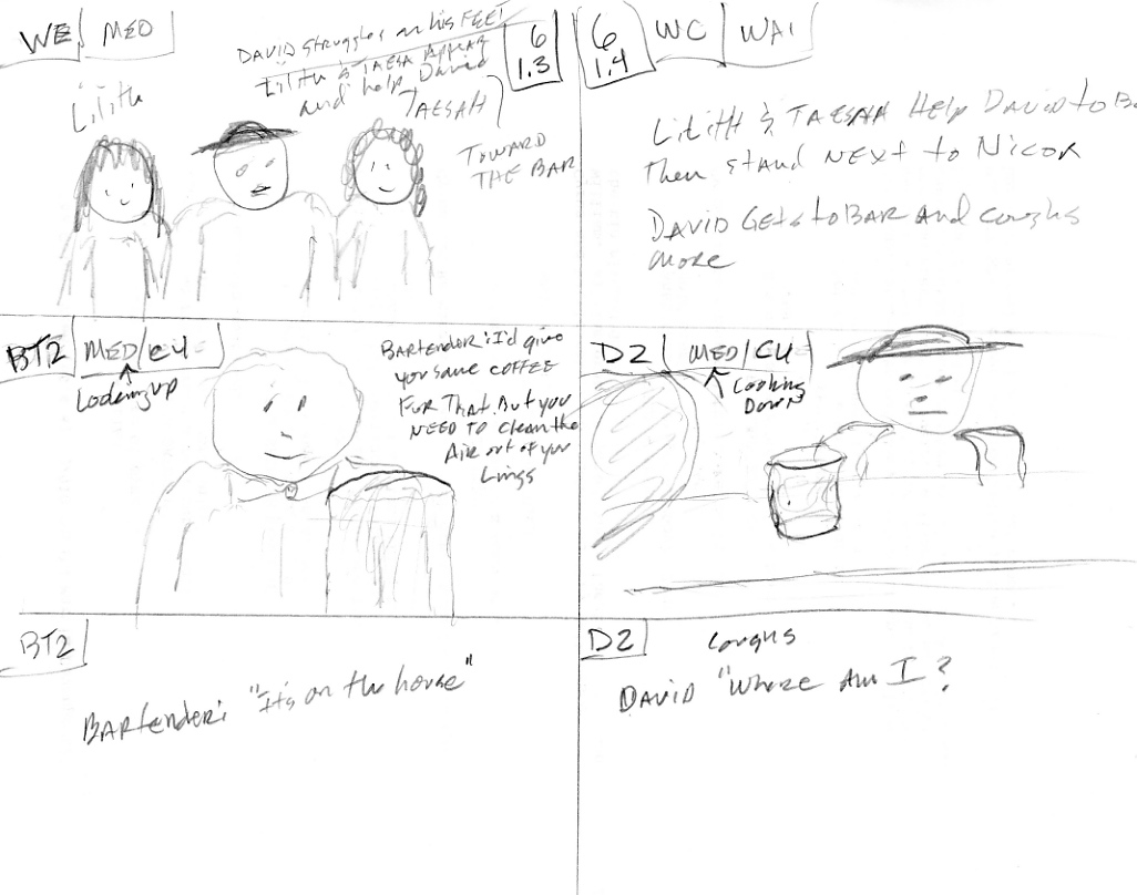 the WATERING hole (2011) Storyboard 1.3 - 1.4