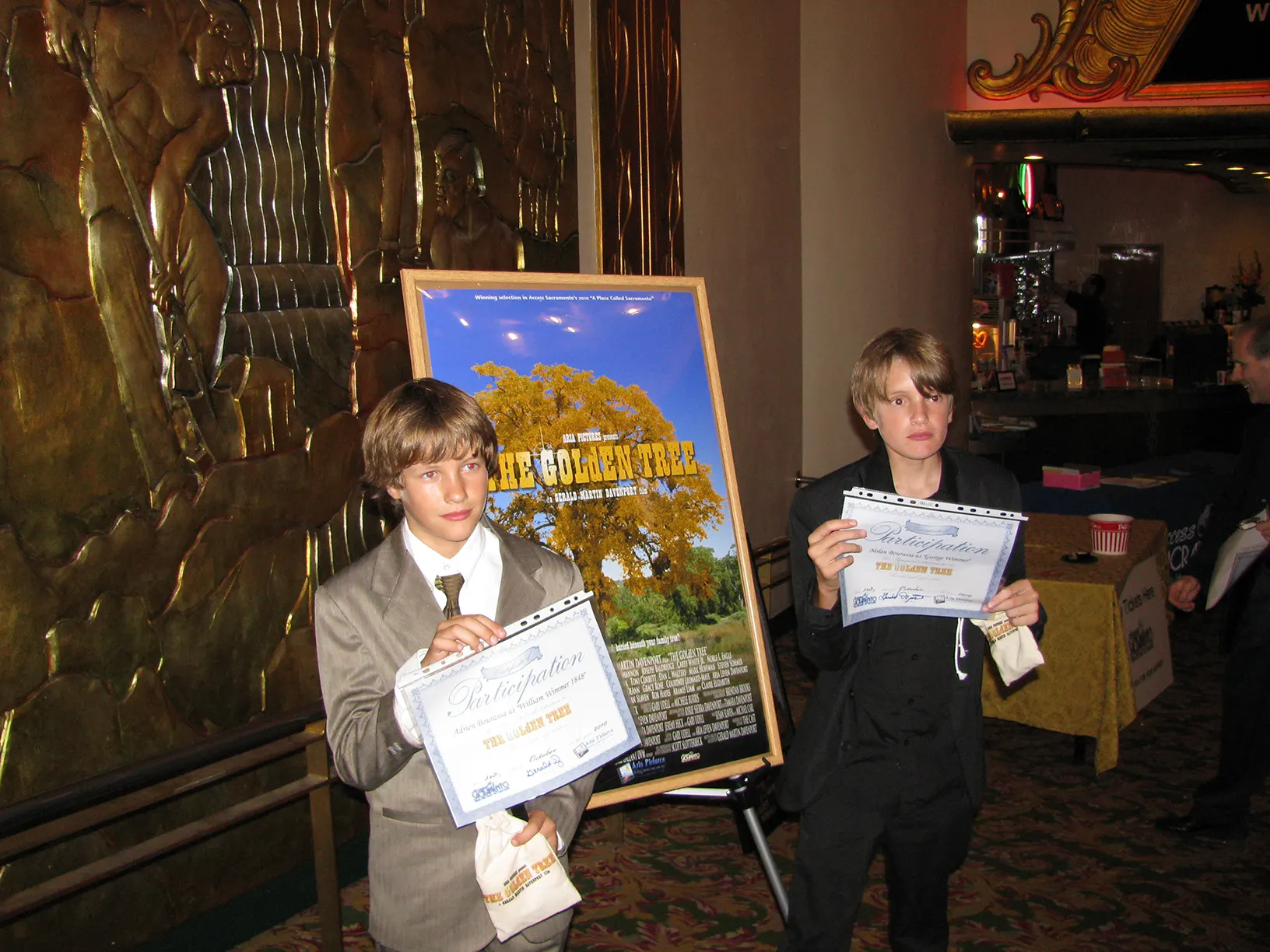 Adrien Bourassa and Nolan Bourassa - Access Sacramento- A Place Called Sacramento Film Screening at the Crest Theater in Sacramento, California.