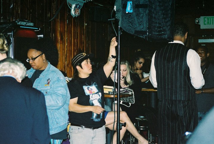 Donna Faith Fultineer: Second Assistant Camera - on the set of the WATERING hole Night 1 at the Cedar Room in Carmichael, California.