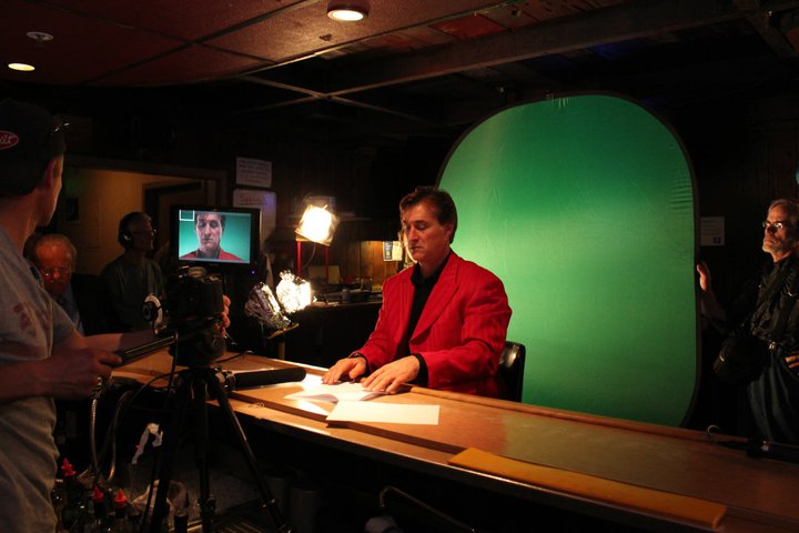 William Van Noland as Nicor - on the set of the WATERING hole Night 1 at the Cedar Room in Carmichael, California.