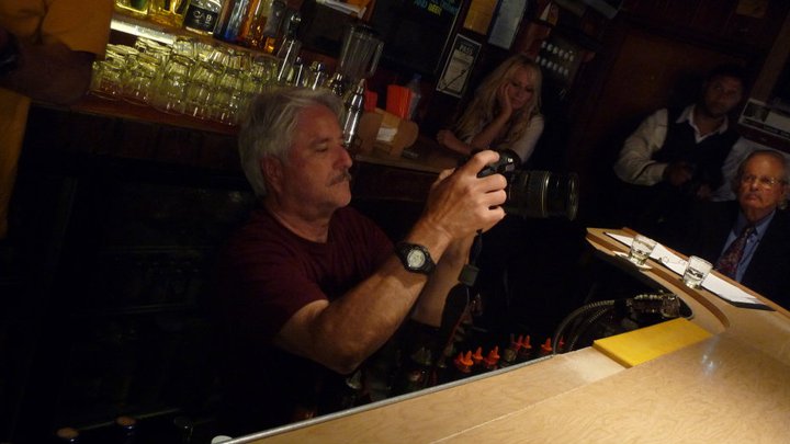 Mark Hoffman - on the set of the WATERING hole Night 2 at the Cedar Room in Carmichael, California.